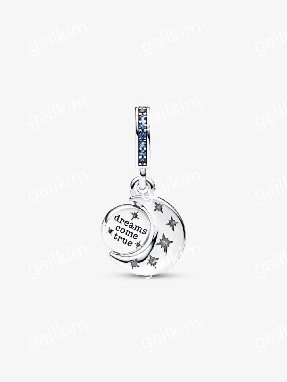 Pandora Sparkling Moon Spinning Dangle Charm